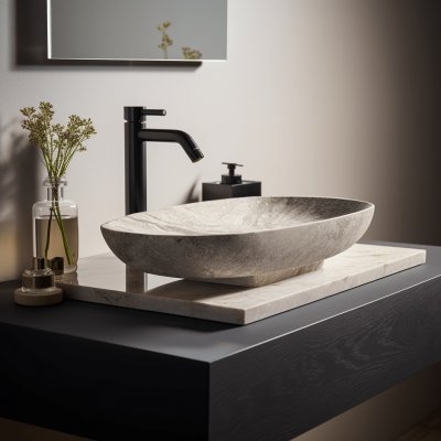 Botochino Italian marble counter top basin, luxury wash basins in India